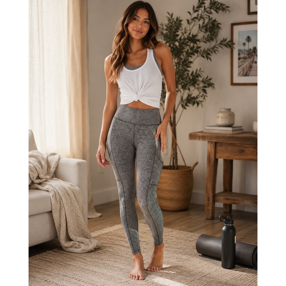 Aerie Leggings Womens Medium‎ Gray Athleisure Yoga Activewear
